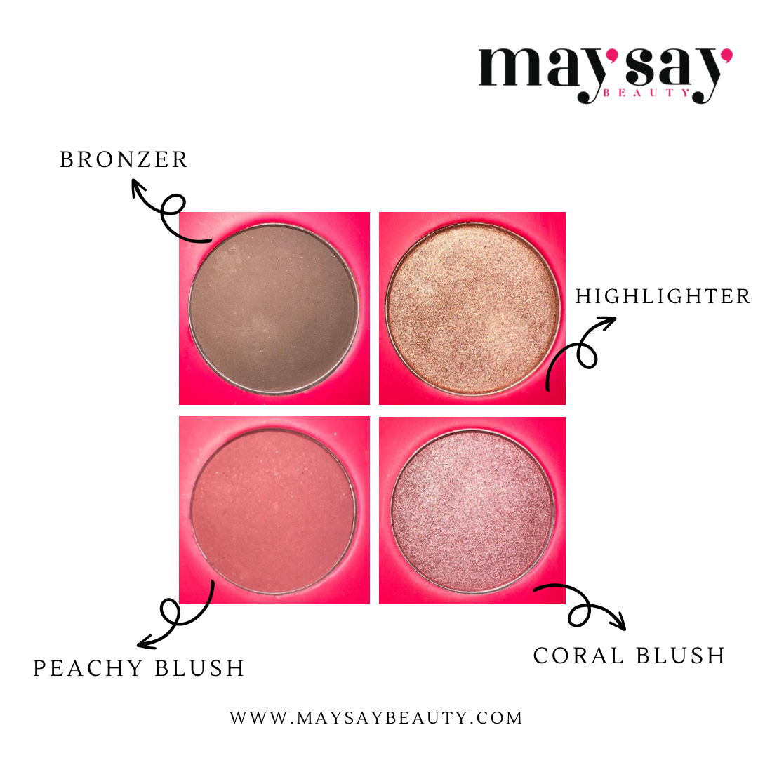 Blush Me Pretty - Face Palette 4 in 1 – MaySay Beauty